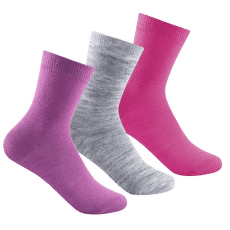 Șosete Devold DAILY LIGHT KID SOCK 3PK 181 CERISE