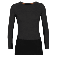 Tricou cu mânecă lungă Icebreaker 200 ZoneKnit LS Crewe Women JET HTHR/BLACK/METRO HTHR/CB