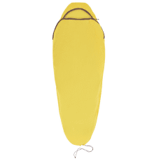 Inserție pentru sac de dormit Sea to Summit Reactor Sleeping Bag Liner - Mummy w/ Drawcord- Compact Sulphur Yellow