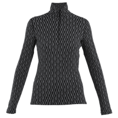 Tricou cu mânecă lungă Icebreaker Merino 260 Vertex LS Half Zip On-Piste Women BLACK/SNOW/J