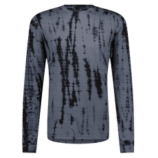 Tricou cu mânecă lungă Mons Royale Cascade Merino Flex 200 LS Garment Dyed Men Grey Tie Dye