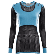 Tricou cu mânecă lungă Aclima WoolNet Crew Neckt Women Azure Blue / Jet Black