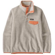 Hanorac Patagonia Lightweight Synch Snap-T Pulover Women Oatmeal Heather w/Heirloom Peach