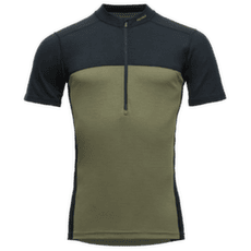 Tricou cu mânecă scurtă Devold Lauparen Merino 190 Zip Tee Men 284A INK/LICHEN/BLACK