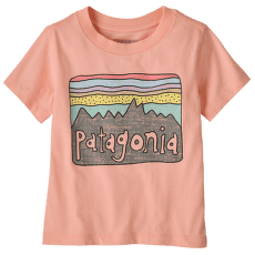 Tricou cu mânecă scurtă Patagonia Fitz Roy Skies T-Shirt Kids Sunlit Pink