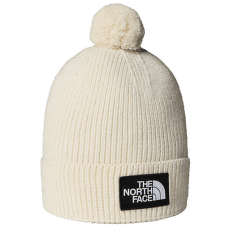 Căciuli The North Face TNF LOGO BOX POM BEANIE WHITE DUNE