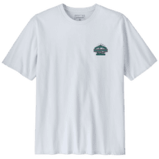 Tricou cu mânecă scurtă Patagonia Great Waves Responsibili-Tee Men White