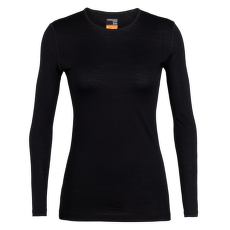 Tricou cu mânecă lungă Icebreaker Oasis LS Crewe Women (104375) Black001