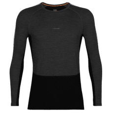 Tricou cu mânecă lungă Icebreaker 200 ZoneKnit LS Crewe Men JET HTHR/BLACK/METRO HTHR/CB