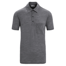 Tricou polo Icebreaker Drayden SS Polo Men GRITSTONE HTHR-013