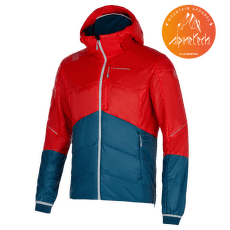 Jachetă La Sportiva Alpine Guide Primaloft Hoody Men Poppy/Storm Blue