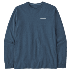 Tricou cu mânecă lungă Patagonia Long-Sleeved P-6 Logo Responsibili-Tee Men Utility Blue