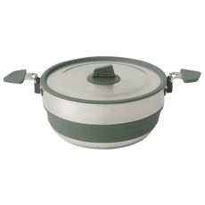 Oală Sea to Summit Detour Stainless Steel Collapsible Pot - 3L Laurel Wreath Green