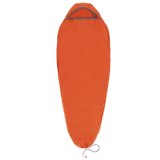 Inserție pentru sac de dormit Sea to Summit Reactor Fleece Sleeping Bag Liner - Mummy w/ Drawcord - Compact Picante Red