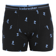 Boxeri Icebreaker Merino 150 Anatomica Boxers Ski Day Men BLACK/AOP