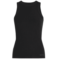 Maiou Icebreaker Merino Blend Rib Lotus Tank Women BLACK