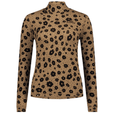 Tricou cu mânecă lungă Mons Royale Cascade Merino Base Layer Mock Neck Long Sleeve Women Aoraki Lily Toffee