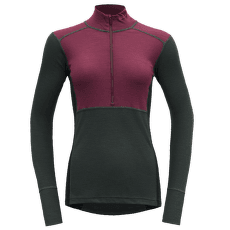 Tricou cu mânecă lungă Devold Lauparen Merino 190 Zip Neck Women 740A Beetroot