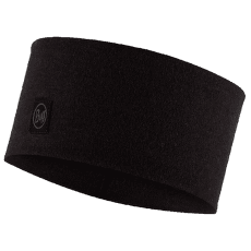 Bandă pentru cap Buff MERINO WIDE HEADBAND SOLID SOLID BLACK