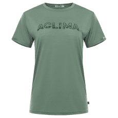 Tricou cu mânecă scurtă Aclima LightWool Tee Logo Women Dark Ivy