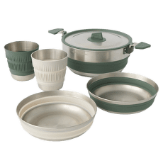 Farfurii Sea to Summit Detour Stainless Steel One Pot Cook Set w/ 3L Pot - [2P] 5 Piece