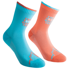 Șosete La Sportiva FOR YOUR MOUNTAIN SOCKS Hibiscus/Malibu Blue