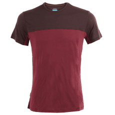 Tricou cu mânecă scurtă Icebreaker Merino 125 Cool-lite™ Sphere III SS Tee Colour Block Men PORT/BITTERSWEET/CB