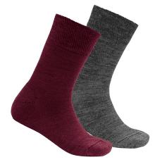 Șosete Devold Daily Merino Medium Sock 2pk Kid 740A Beetroot