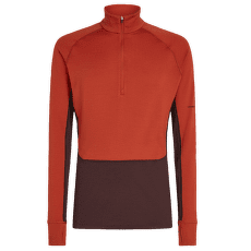 Tricou cu mânecă lungă Icebreaker Merino 260 ZoneKnit™ LS Half Zip Men JAVA/AGATE/CB
