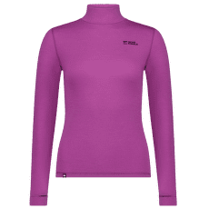 Tricou cu mânecă lungă Mons Royale Cascade Merino Base Layer Mock Neck Long Sleeve Women Purple Bolt