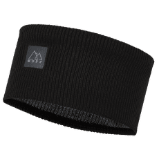 Bandă pentru cap Buff Crossknit Headband SOLID BLACK