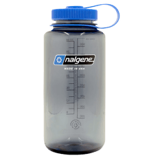 Sticlă Nalgene Wide Mouth Sustain 1000 ml Gray w/Blue Cap, Happy Gene Sustain/5565-0146