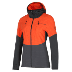 Hanorac La Sportiva SESSION TECH HOODY Women Carbon/Cherry Tomato