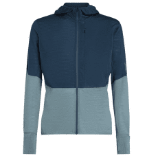 Tricou cu mânecă lungă Icebreaker Merino 200 RealFleece™ Descender LS Zip Hoodie Men ABYSS/BLUE ASH/CB