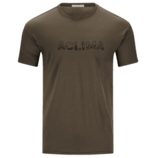 Tricou cu mânecă scurtă Aclima LightWool Tee Logo Men Tarmac