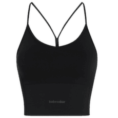 Sutien Icebreaker Merino Blend 260 Seamless Rib Strappy Tank Women BLACK