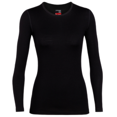 Tricou cu mânecă lungă Icebreaker Tech LS Crewe Women (104387) Black001