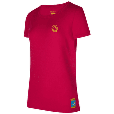 Tricou cu mânecă scurtă La Sportiva CLIMBING ON THE MOON T-Shirt Women Fucsia/Giallo