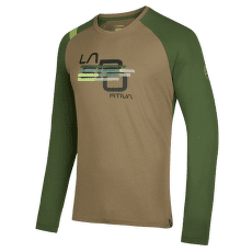 Tricou cu mânecă lungă La Sportiva STRIPE CUBE LONG SLEEVE Men Turtle/Forest