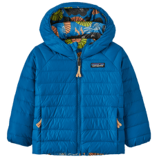 Jachetă Patagonia Baby Reversible Down Sweater Hoody Forces of Nature: Vessel Blue