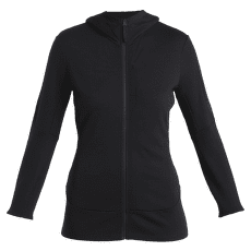 Hanorac Icebreaker Merino 260 Quantum IV LS Zip Hoodie Women Black