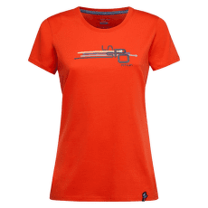 Tricou cu mânecă scurtă La Sportiva STRIPE CUBE T-SHIRT Women Cherry Tomato