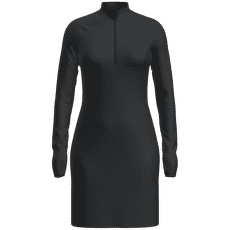 Rochie Icebreaker Merino 260 Granary LS Half Zip Tee Dress Women Black