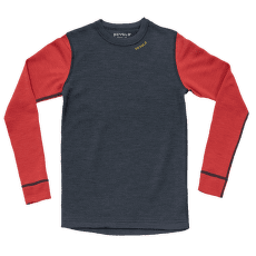 Tricou cu mânecă lungă Devold Expedition Merino Shirt JR 287E  NIGHT/BEAUTY