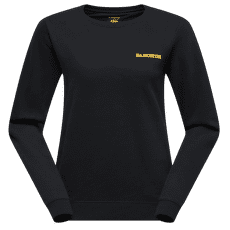 Tricou cu mânecă lungă La Sportiva Climbing on the Moon Sweatshirt Women Nero/Giallo