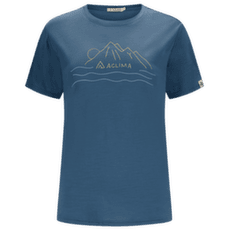 Tricou cu mânecă scurtă Aclima LightWool 140 Classic Tee Sunset Women Blue Fusion