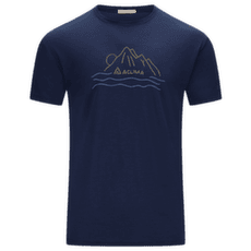 Tricou cu mânecă scurtă Aclima LightWool 140 Classic Tee Sunset Men Navy Blazer