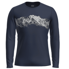 Tricou cu mânecă lungă Icebreaker Merino 200 Oasis LS Crewe Men Midnight Navy