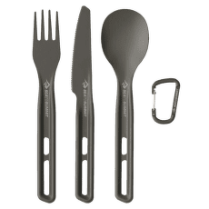 Tacâmuri Sea to Summit Frontier UL Cutlery Set - [3 Piece] Aluminium Hard Anodised Grey