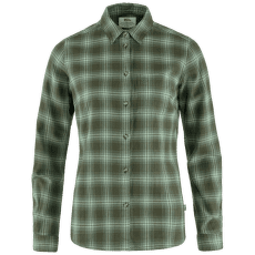 Cămașă cu mânecă lungă Fjällräven Övik Flannel Shirt Women Deep Forest-Patina Green